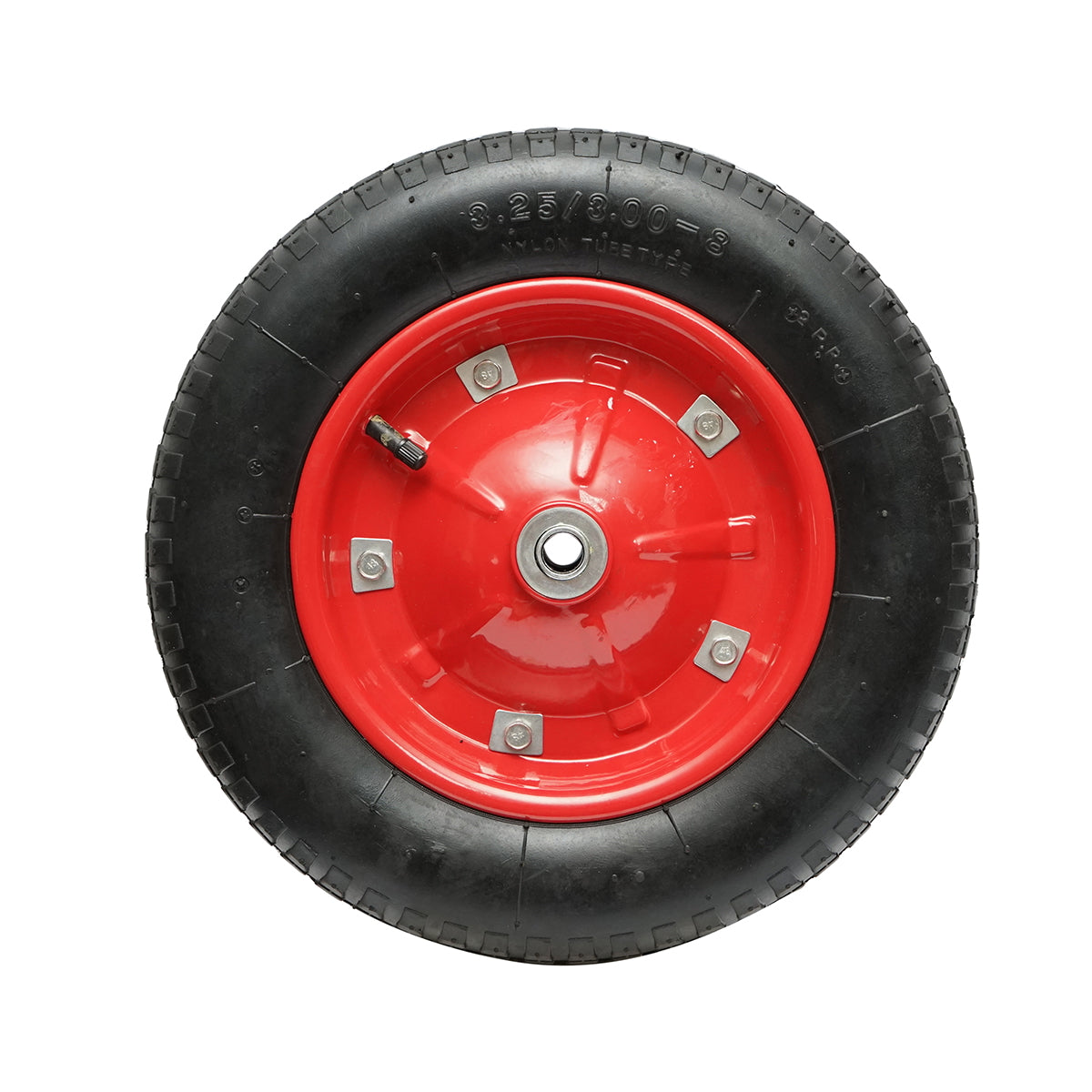 Wheelbarrow wheel, 3.00-8, with a metal rim